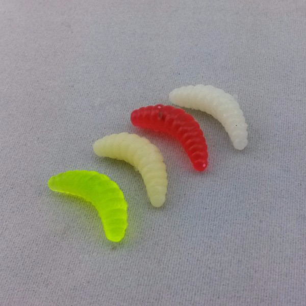 50PCS-2cm-04g-fishing-lure-maggot-Grub-Soft-Lure-Baits-smell-Worms-mixed-color-Fishing-Lures-Fishy-S-32405550911