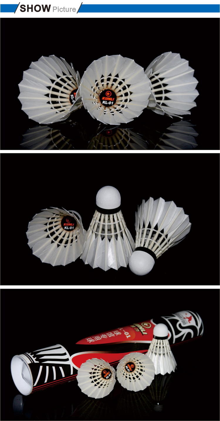 Free-shipping-original-Kunli-badminton-shuttlecocks-KL-01-Top-grade-duck-feather-shuttlecocks-for-To-32212897185