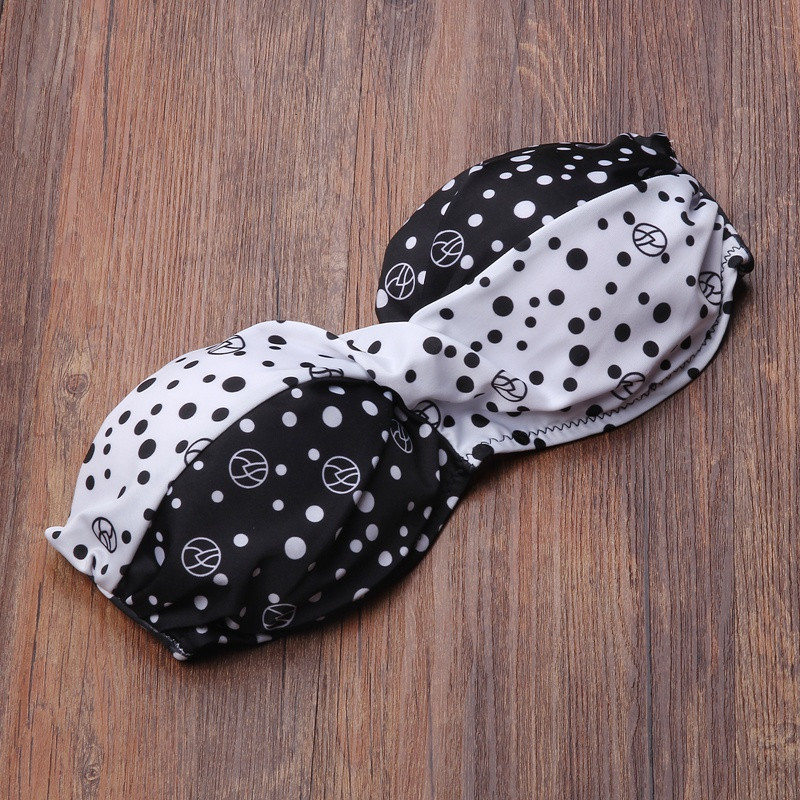 New-Hot-Sexy-Women-Bikinis-Push-up-Padded-Bikini-Set-Bandeau-Twist-and-Ruched-Bottom-Swimwear-Dots-F-32798172175