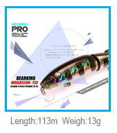 Perfect-Bearking-professional-fishing-lures113mm137geach-lot-5pcs-different-colorsequipped-white-or--32377324368