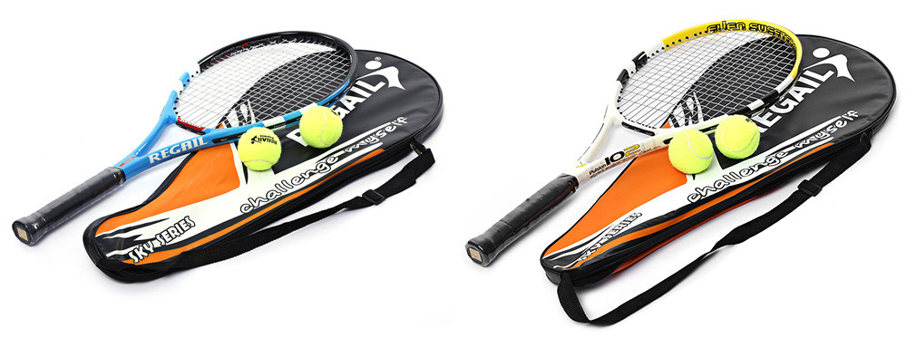 REGAILDurableTennisRacketCarbonAluminumAlloyFrameProfessionalTennisRacketSuitableTennisInitialTrainingMenWomen-32667788339