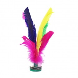 1Pcs Hacky Sack Foot Sports Game Kick Feather Kicking Shuttlecocks Badminton Original China Jianzi Big Size 20CM