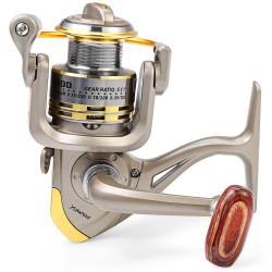 2017 New Arrival 8 BB fish ratio 5.1:1 1000-7000 Series Spinning Fishing Reel crank handle steering wheel for Freshwater Saltwat