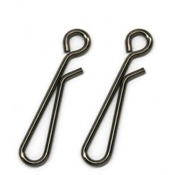 50Pcs/Lot Stainless Steel Hanging Snap Tackle Tools connector fishing swivels Accessories tackle fishhooks 0# 1# 2# 3# 4# 5# 6#