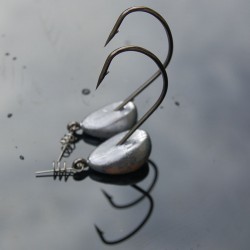 Fishing Roly-poly Stand Jig Head Hook 11g/16g/21g Worm Hooks Soft Bait Accessories Lure Bass Lead