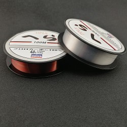 New Style 100m Sea Fishing Lin Wear Resisting Lure Nylon Fishing Line Wine Red Transparent for Sea Fishing Lure Fishing